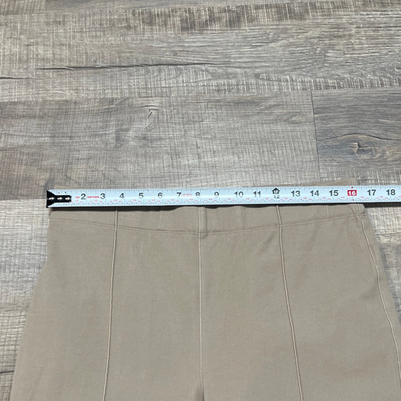 John Mark Large Pull On Cotton Trouser Pants Straight Leg Pleat Stretch Tan - Picture 6 of 10